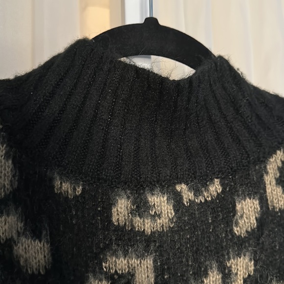 Leopard Animal Print Plus Size Sweater Bell Sleeves 2X XXL - Picture 7 of 7